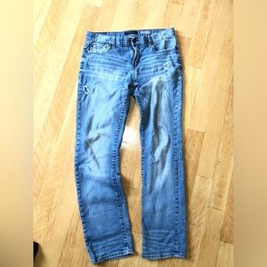 Aeropostale Slim Straight Jeans Light blue ripped Women size 31/32